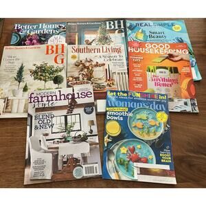 Lifestyle magazine lot 8 | BHG, Southern Living, Good Housekeeping, Real Simple